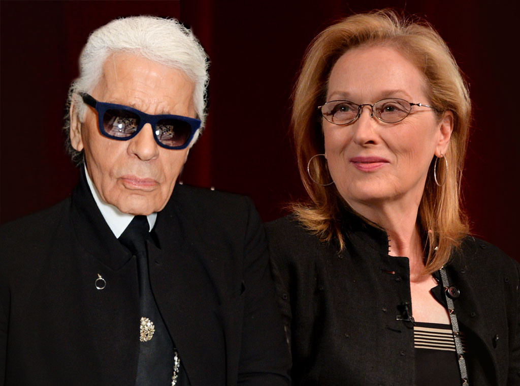 Karl Lagerfeld, Meryl Streep Karl Lagerfeld, Meryl Streep
